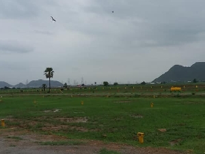 At 3 km to Ramavarappadu Ring 1000 yards Plots for sale Vijayawada